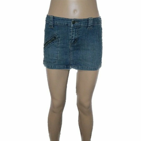 T'oui Blue Jean Mini Skirt - Picture 1 of 5